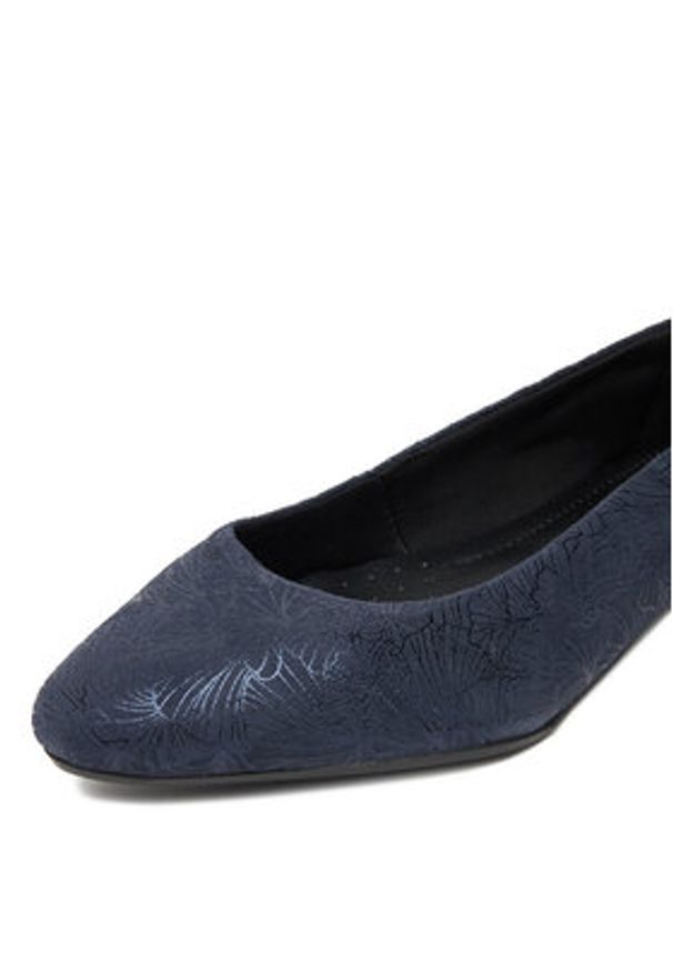 Lasocki Baleriny CEO-RST-KAJA-03F Granatowy. Kolor: niebieski. Materiał: zamsz, skóra