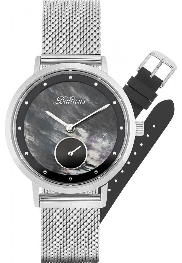 BALTICUS - Zegarek Balticus Zegarek damski Balticus BLT-BALNSSB srebrny. Kolor: srebrny