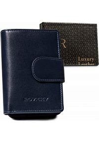 ROVICKY - Skórzany portfel damski z systemem RFID Protect - Rovicky. Materiał: skóra