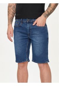 Blend Szorty jeansowe 20716686 Niebieski Slim Fit. Kolor: niebieski. Materiał: bawełna