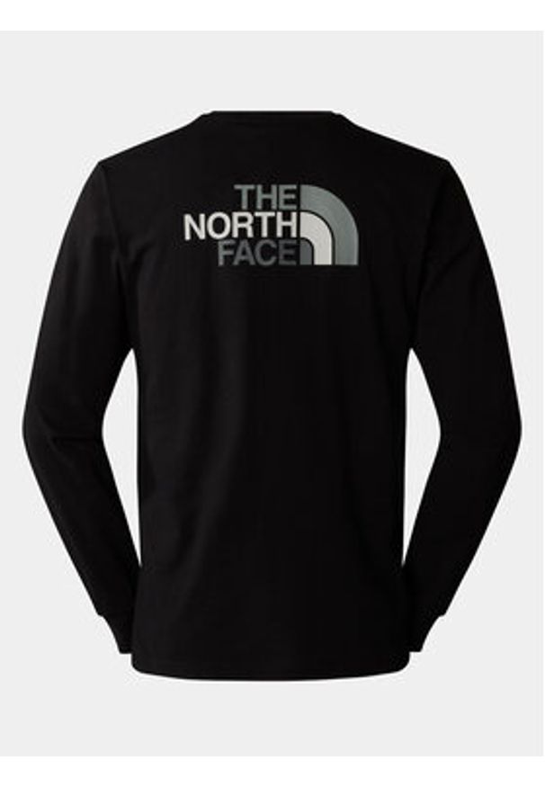 The North Face Longsleeve Easy NF0A87N8 Czarny Regular Fit. Kolor: czarny. Materiał: bawełna. Długość rękawa: długi rękaw