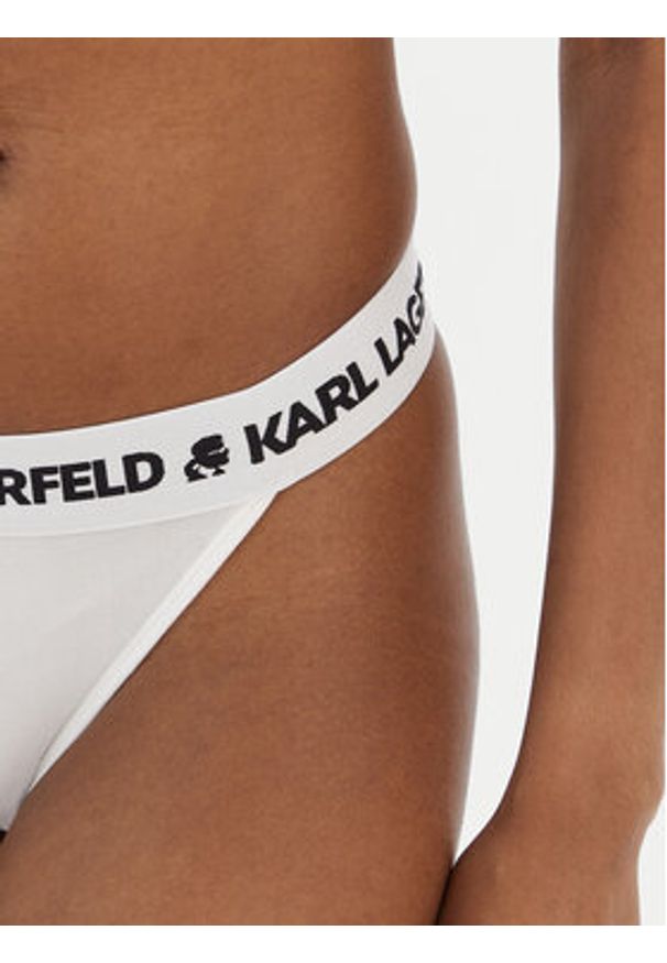Karl Lagerfeld - KARL LAGERFELD Figi brazylijskie A1W47011 Biały. Kolor: biały. Materiał: lyocell