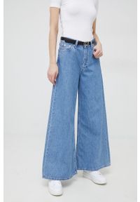 Calvin Klein Jeans jeansy Low Rise Loose damskie high waist. Stan: podwyższony. Kolor: niebieski #1