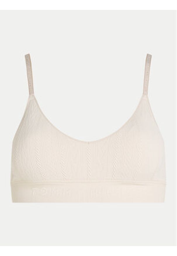 TOMMY HILFIGER - Tommy Hilfiger Biustonosz top UW0UW05501 Beżowy. Kolor: beżowy. Materiał: syntetyk