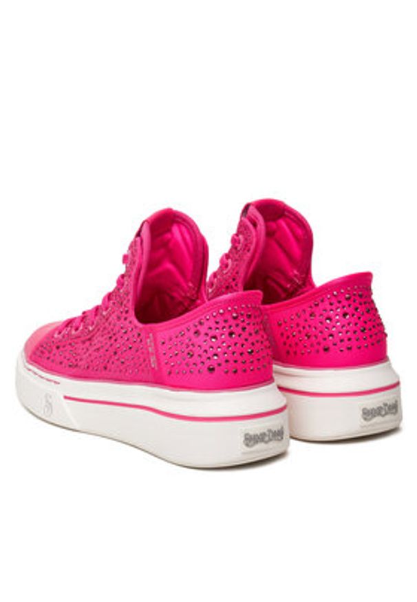 skechers - Skechers Sneakersy Snoop One-Rhine-Stoned 186005/PNK Różowy. Kolor: różowy. Materiał: materiał