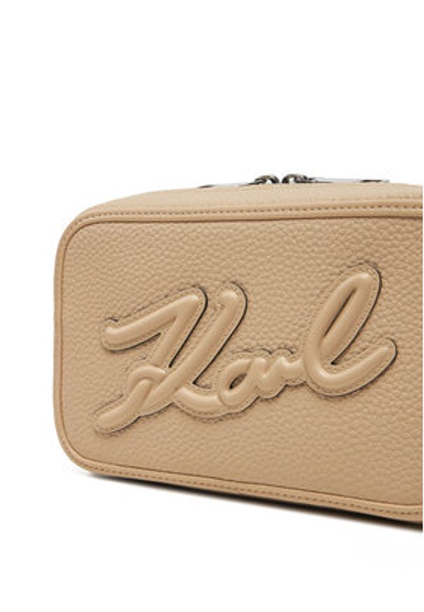 Karl Lagerfeld - KARL LAGERFELD Torebka A1W30040 Beżowy. Kolor: beżowy. Materiał: skórzane