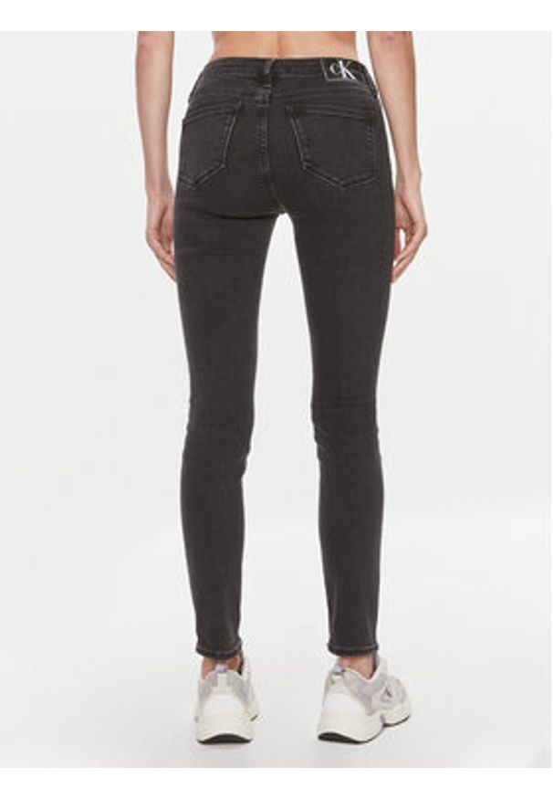 Calvin Klein Jeans Jeansy J20J222448 Czarny Skinny Fit. Kolor: czarny