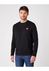Wrangler - WRANGLER SIGN OFF CREW MĘSKA BLUZA WKŁADANE PRZEZ GŁOWĘ LOGO BLACK W6589HA01 112130614