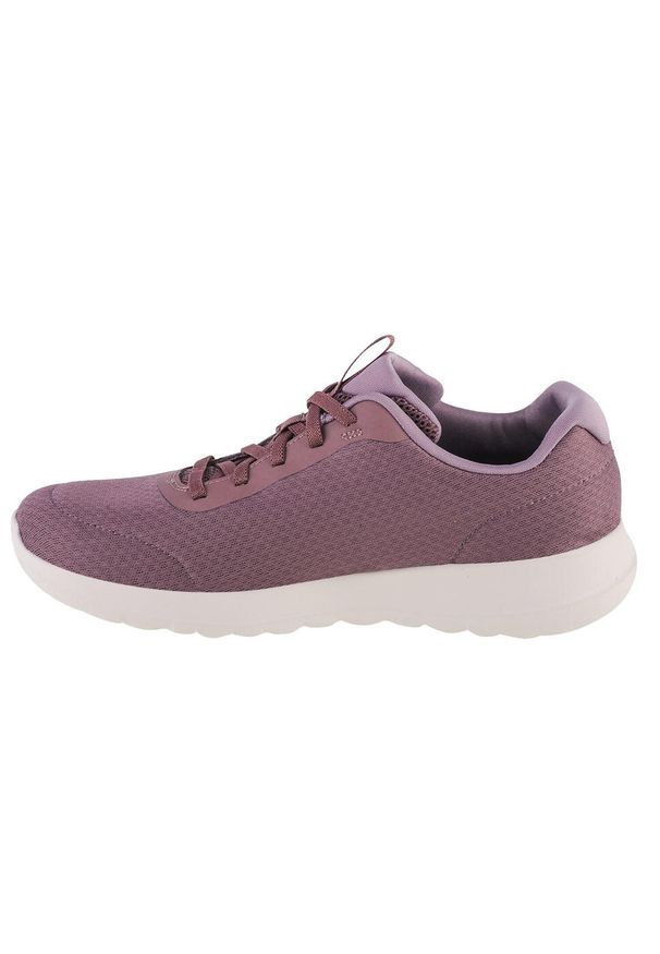 skechers - Buty do chodzenia damskie Skechers GO Walk Joy Ecstatic. Zapięcie: sznurówki. Kolor: różowy. Materiał: materiał, tkanina. Szerokość cholewki: normalna. Sport: turystyka piesza