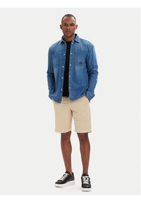 Karl Lagerfeld - KARL LAGERFELD Koszula jeansowa 605903 562876 Niebieski Regular Fit. Typ kołnierza: dekolt w karo. Kolor: niebieski. Materiał: bawełna #4