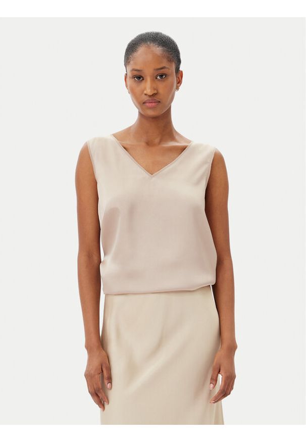 Marella Bluzka Lien 2515161092 Écru Regular Fit. Materiał: syntetyk