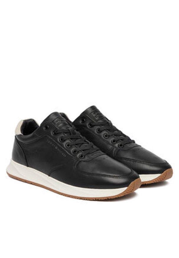 TOMMY HILFIGER - Tommy Hilfiger Sneakersy Newport Lth FM0FM05871 Czarny. Kolor: czarny. Materiał: skóra
