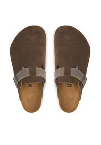 Birkenstock Klapki Arizona 1029210 Brązowy. Kolor: brązowy. Materiał: skóra, zamsz #3