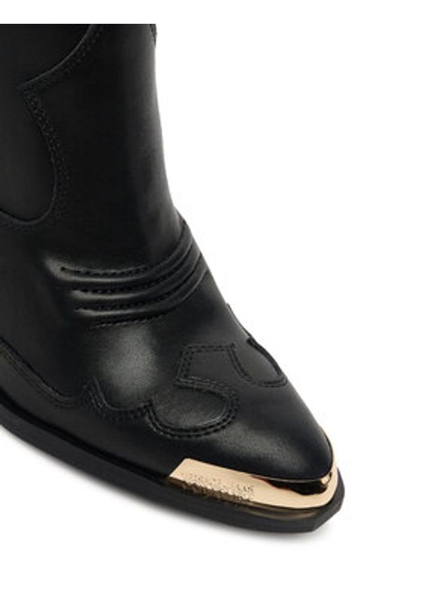 Versace Jeans Couture Kowbojki 79VA3S12 Czarny. Kolor: czarny. Materiał: skóra
