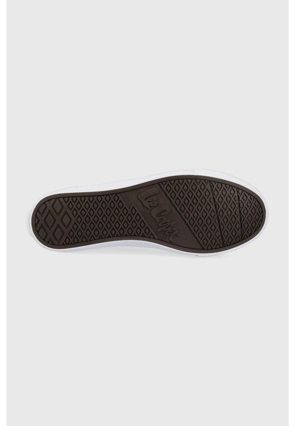Lee Cooper tenisówki damskie kolor biały. Zapięcie: sznurówki. Kolor: biały. Materiał: guma