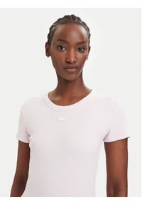 Hugo - HUGO T-Shirt Easy 50523924 Różowy Slim Fit. Kolor: różowy. Materiał: bawełna #2
