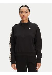 Kappa Bluza Banda Pepitagt 321Q4RW Czarny Relaxed Fit. Kolor: czarny. Materiał: bawełna