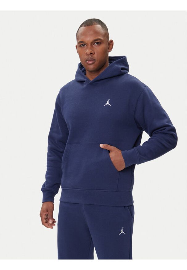 Nike Bluza FV7281 410 Granatowy Regular Fit. Kolor: niebieski. Materiał: bawełna