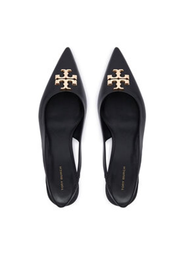 Tory Burch Czółenka Eleanor Slingback 181018 Czarny. Kolor: czarny. Materiał: skóra
