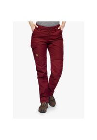 Fjällräven - Spodnie trekkingowe damskie Fjallraven Karla Pro Zip-off Trousers. Kolor: czerwony