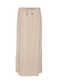 Vero Moda Spódnica maxi Mymilo 10321622 Beżowy Regular Fit. Kolor: beżowy. Materiał: len #2