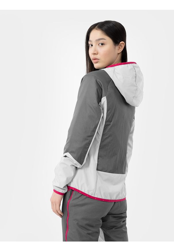 4f - 4F Kurtka skiturowa Primaloft® Active damska XXL. Kolor: szary. Materiał: dzianina, tkanina. Długość rękawa: raglanowy rękaw. Sezon: zima