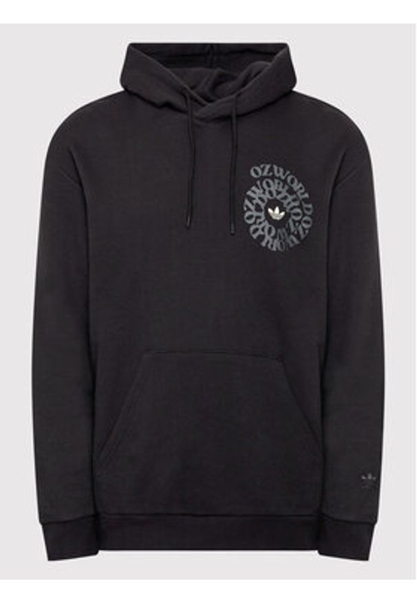 Adidas - adidas Bluza Ozworld HL9250 Czarny Loose Fit. Kolor: czarny. Materiał: bawełna