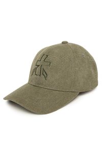 Premiata Czapka z daszkiem Ball 14 Khaki. Kolor: brązowy. Materiał: materiał, bawełna