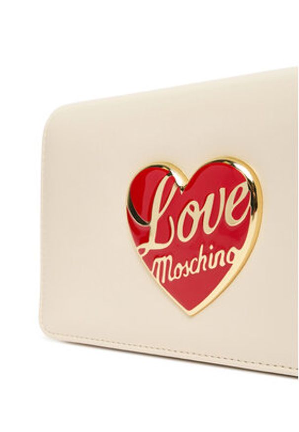 Love Moschino - LOVE MOSCHINO Torebka JC4186PP1NLP0110 Écru. Materiał: skórzane