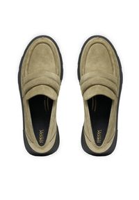 Geox Loafersy D Vilde D46UAC 00022 C3704 Khaki. Kolor: brązowy. Materiał: zamsz, skóra #4
