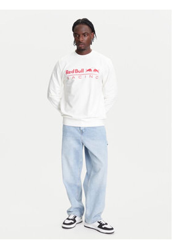 Pepe Jeans Bluza Red Bull Racing Team Logo RM580017 Biały Regular Fit. Kolor: biały. Materiał: bawełna