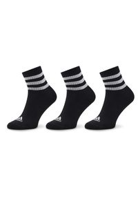 Adidas - adidas Zestaw 3 par wysokich skarpet unisex 3S C Spw Mid 3P IC1317 Czarny. Kolor: czarny. Materiał: bawełna