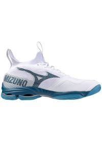 Buty do siatkówki Mizuno Wave Lightning Neo 2 M V1GA220221 białe. Zapięcie: sznurówki. Kolor: biały. Materiał: guma, syntetyk. Model: Mizuno Wave. Sport: siatkówka