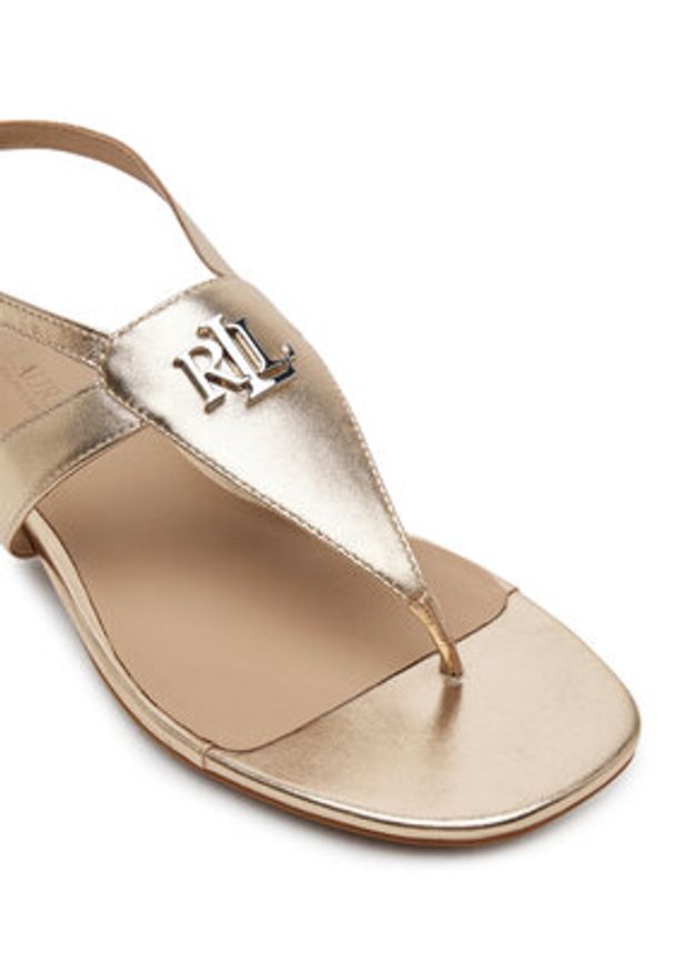 Lauren Ralph Lauren - LAUREN RALPH LAUREN Sandały Everley 802970532001 Złoty. Kolor: złoty. Materiał: skóra
