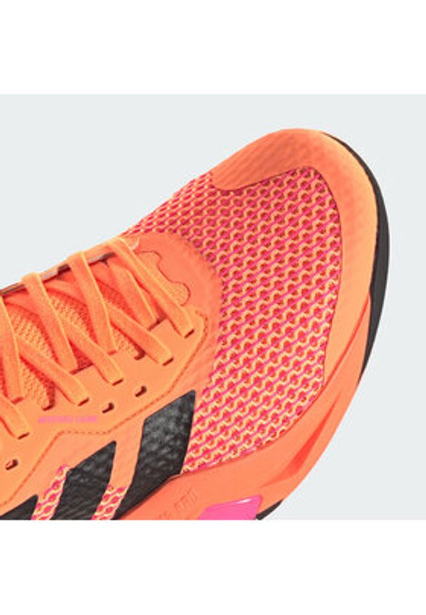 Adidas - adidas Buty na siłownię Rapidmove Adv 2 JQ4119 Pomarańczowy. Kolor: pomarańczowy. Materiał: materiał. Sport: fitness