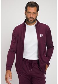 JAY-PI - Męska Bluza dresowa Odzież fitness stójka do 8XL. Typ kołnierza: kołnierzyk stójkowy. Kolekcja: plus size. Kolor: fioletowy. Materiał: poliester, materiał. Sport: fitness