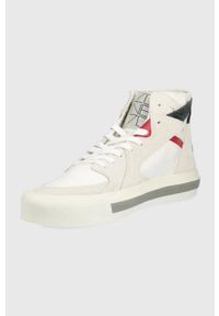 Champion sneakersy S21766 kolor biały. Nosek buta: okrągły. Zapięcie: sznurówki. Kolor: biały. Materiał: guma. Szerokość cholewki: normalna #4