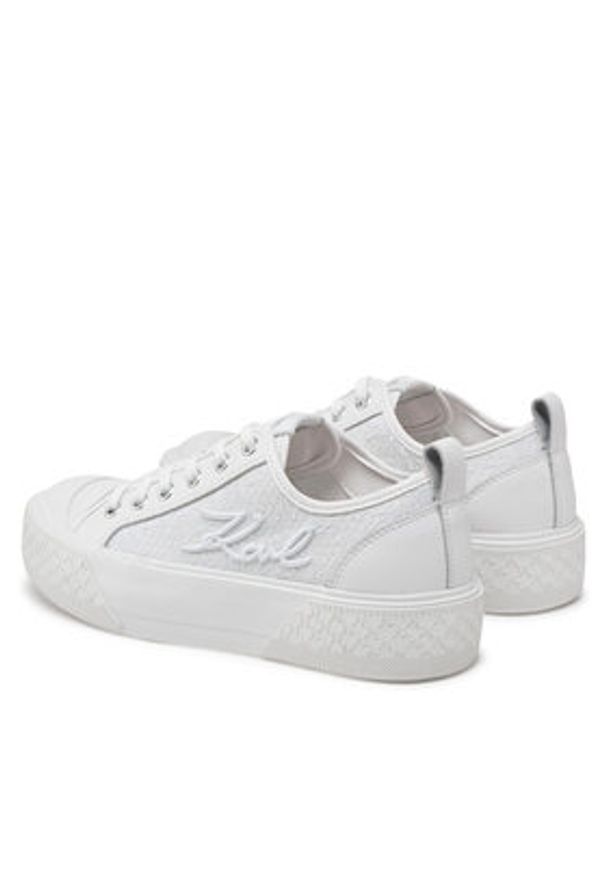 Karl Lagerfeld - KARL LAGERFELD Trampki Kampus Max III KL60611F Biały. Kolor: biały. Materiał: materiał