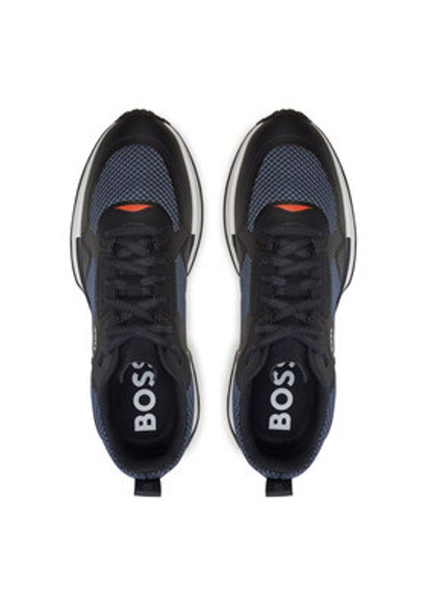 BOSS - Boss Sneakersy Jonah Runn meth 50513195 Granatowy. Kolor: niebieski. Materiał: materiał