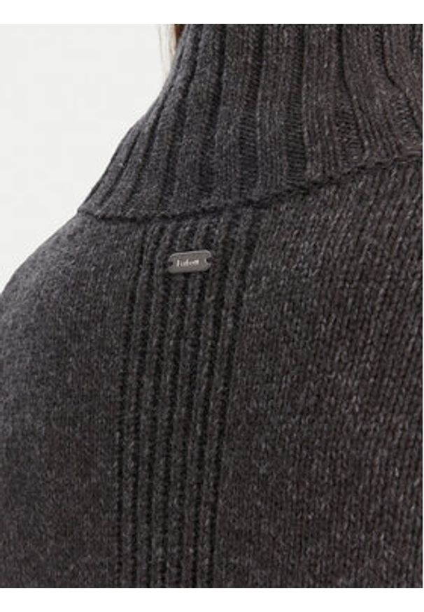 Barbour Golf Serena LKN1539CH51 Szary Regular Fit. Typ kołnierza: golf. Kolor: szary. Materiał: bawełna, wełna