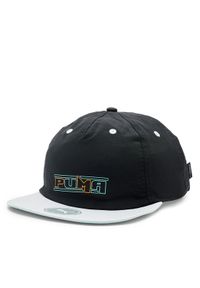 Puma Czapka z daszkiem SWxP Relaxed Flatbrim Cap 024383 Czarny. Kolor: czarny. Materiał: nylon, materiał