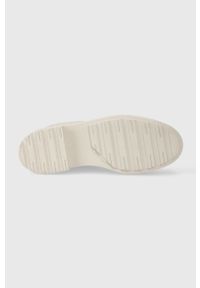 Calvin Klein kalosze ESS RAINBOOT-EPI MONO MIX damskie kolor beżowy HW0HW01695. Nosek buta: okrągły. Kolor: beżowy. Materiał: guma #3