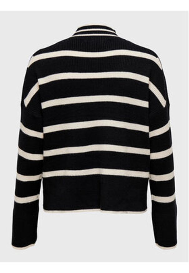 only - ONLY Sweter Libi 15259096 Czarny Regular Fit. Kolor: czarny. Materiał: wiskoza