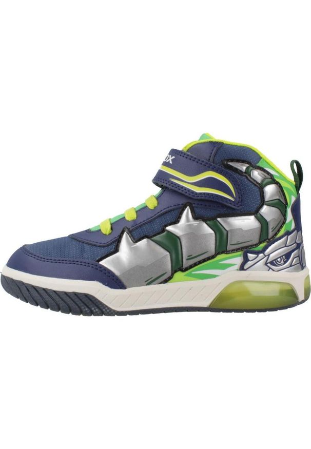 Geox - Buty GEOX J INEK BOY Niebieski. Kolor: niebieski. Materiał: syntetyk, tkanina. Sport: turystyka piesza
