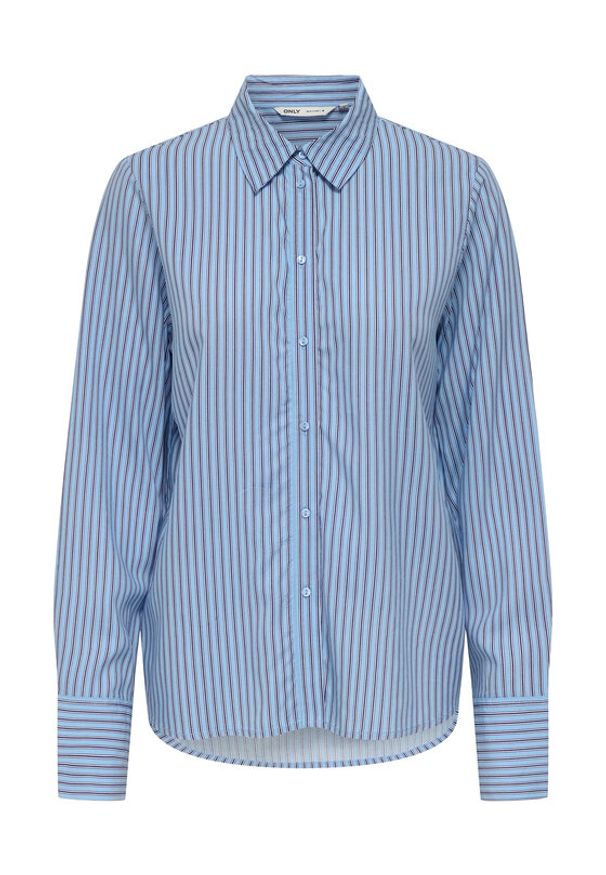 only - ONLY Koszula Berit 15320243 Niebieski Regular Fit. Kolor: niebieski. Materiał: wiskoza