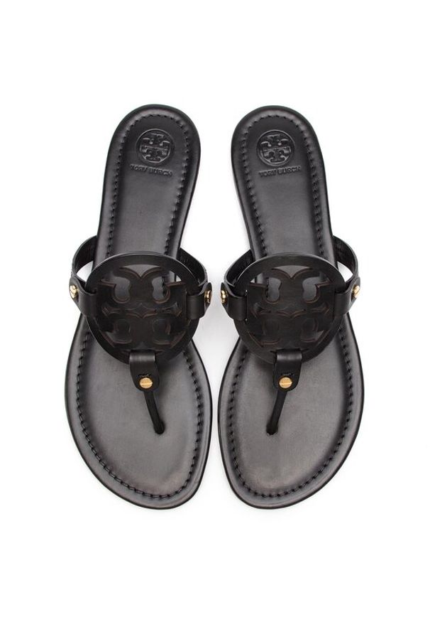 Tory Burch Japonki Miller 11744 Czarny. Kolor: czarny. Materiał: skóra