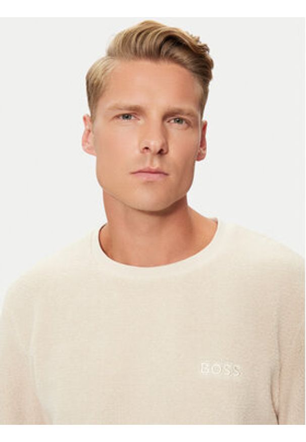 BOSS - Boss Bluza Contem 50527572 Écru Regular Fit. Materiał: syntetyk