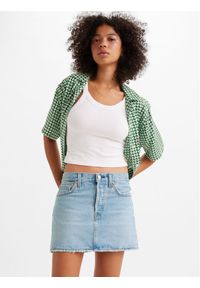 Levi's® Spódnica jeansowa Icon A46940003 Błękitny Loose Fit. Kolor: niebieski. Materiał: bawełna