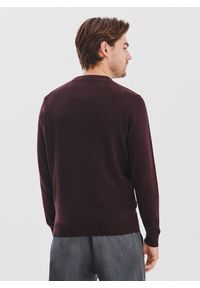 Pako Lorente - PAKO LORENTE - Brązowy sweter męski v-neck. Kolor: czerwony, brązowy. Materiał: bawełna. Sezon: jesień #7