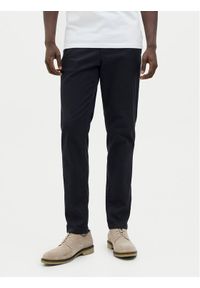 Jack & Jones Chinosy Marco Arthur 12260904 Granatowy Slim Fit. Kolor: niebieski. Materiał: bawełna